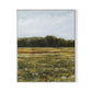 Yellow Flower Field Canvas Floater Framed / 26 x 32 in / White