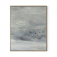 Birds in the Sky II Canvas Floater Framed / 26 x 32 in / Natural Maple