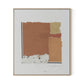 Fabric Collage II Canvas Floater Framed / 27.5 x 32 in / Natural Maple