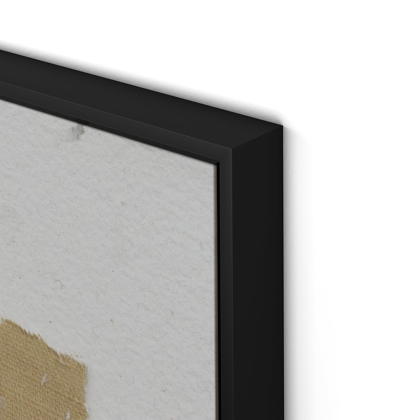 Fabric Collage II Canvas Floater Framed / 27.5 x 32 in / Black