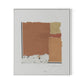 Fabric Collage II Canvas Floater Framed / 27.5 x 32 in / White