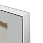 Fabric Collage III Canvas Floater Framed / 27.5 x 32 in / White