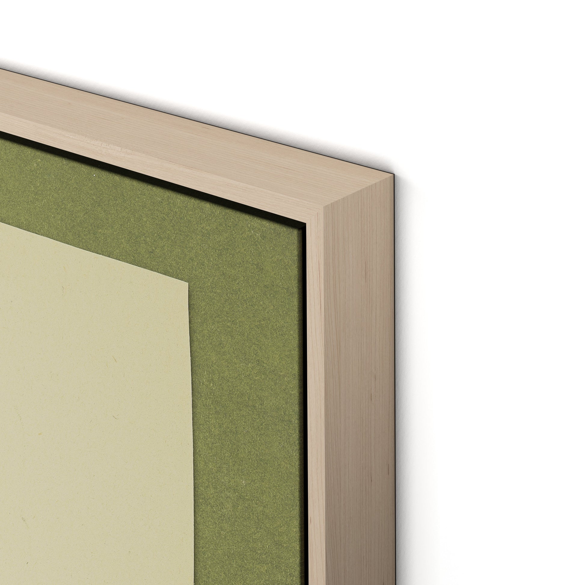 Wildflower Medley Canvas Floater Framed / 24 x 32 in / Natural Maple