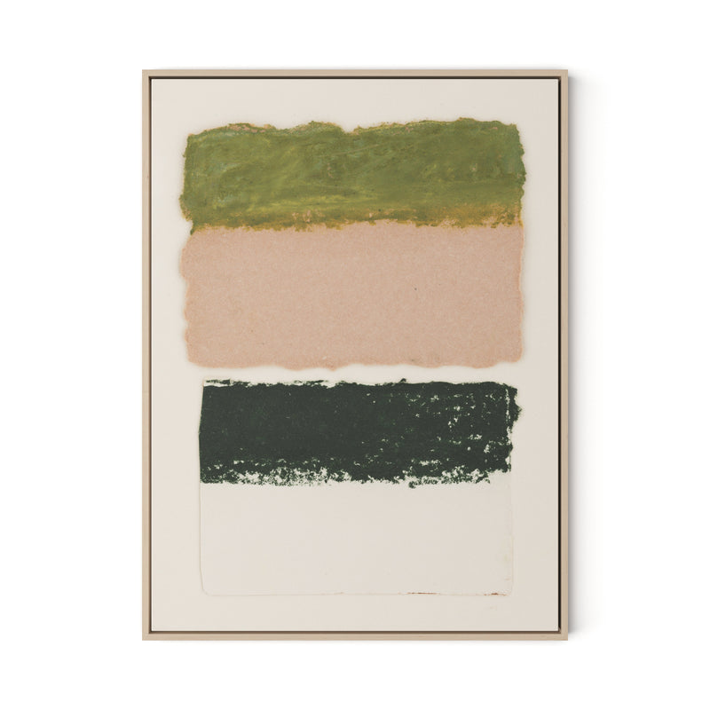 Morning Pink, Night Green Abstract