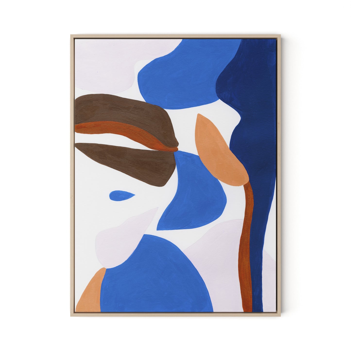 Gallinule No. 6 Canvas Floater Framed / 24 x 32 in / Natural Maple