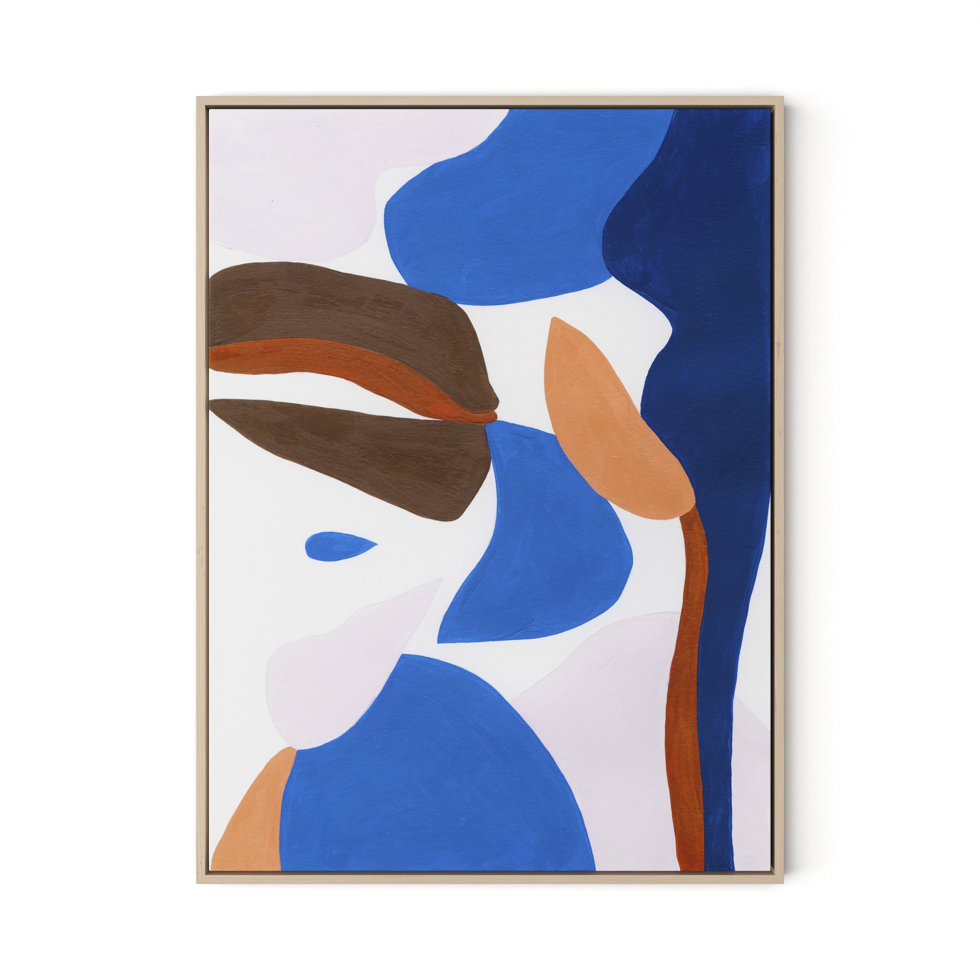 Gallinule No. 6 Canvas Floater Framed / 24 x 32 in / Natural Maple