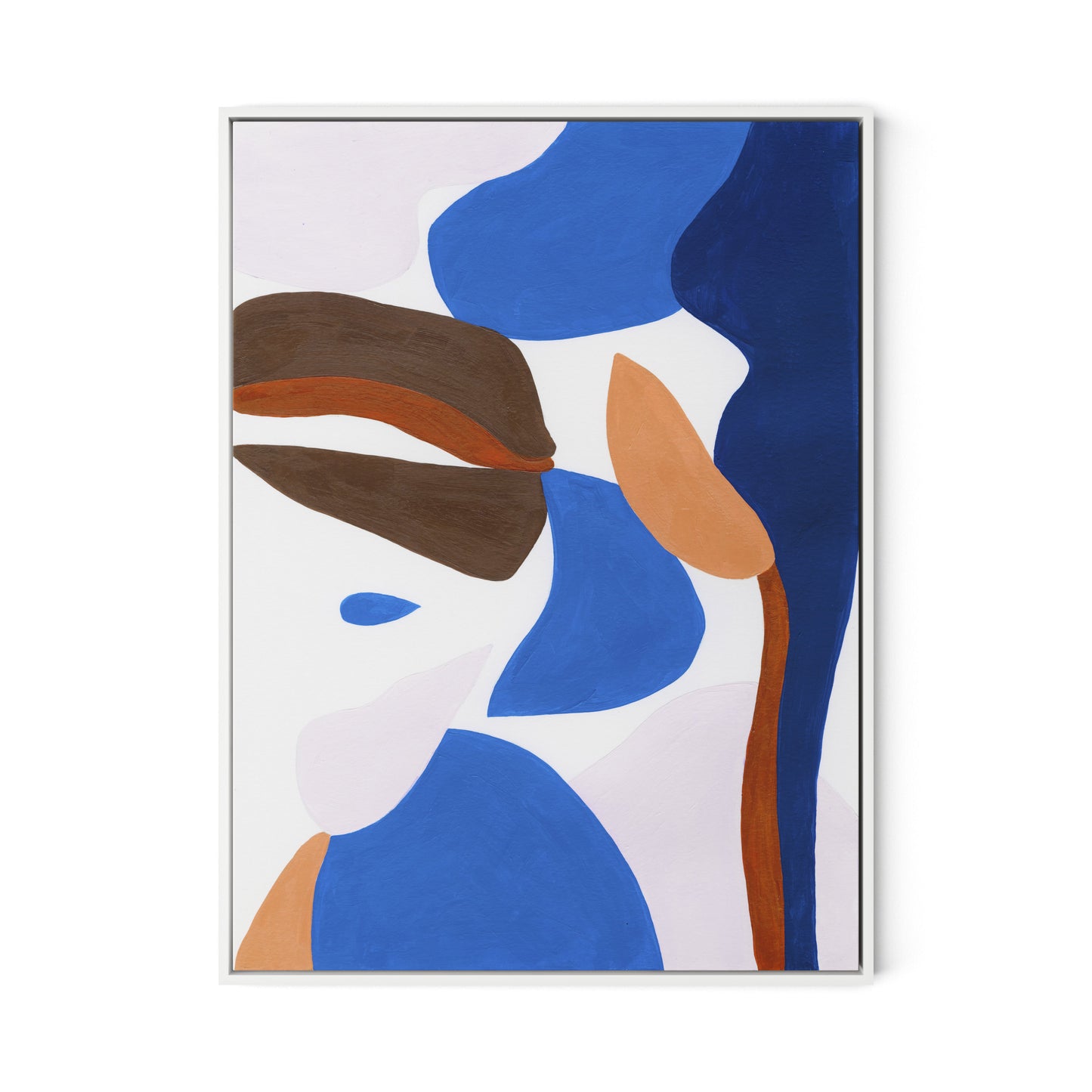 Gallinule No. 6 Canvas Floater Framed / 24 x 32 in / White