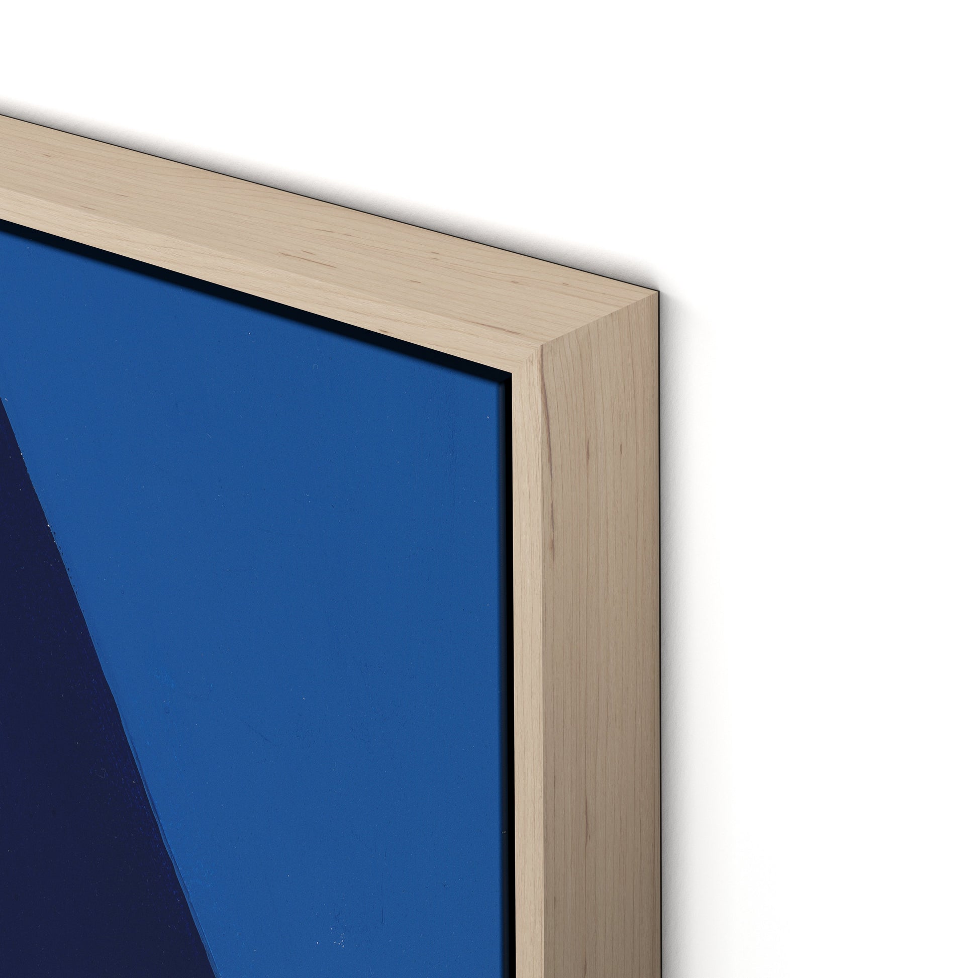 Blue No. 6 Canvas Floater Framed / 24 x 32 in / Natural Maple