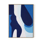 Blue No. 6 Canvas Floater Framed / 24 x 32 in / Natural Maple