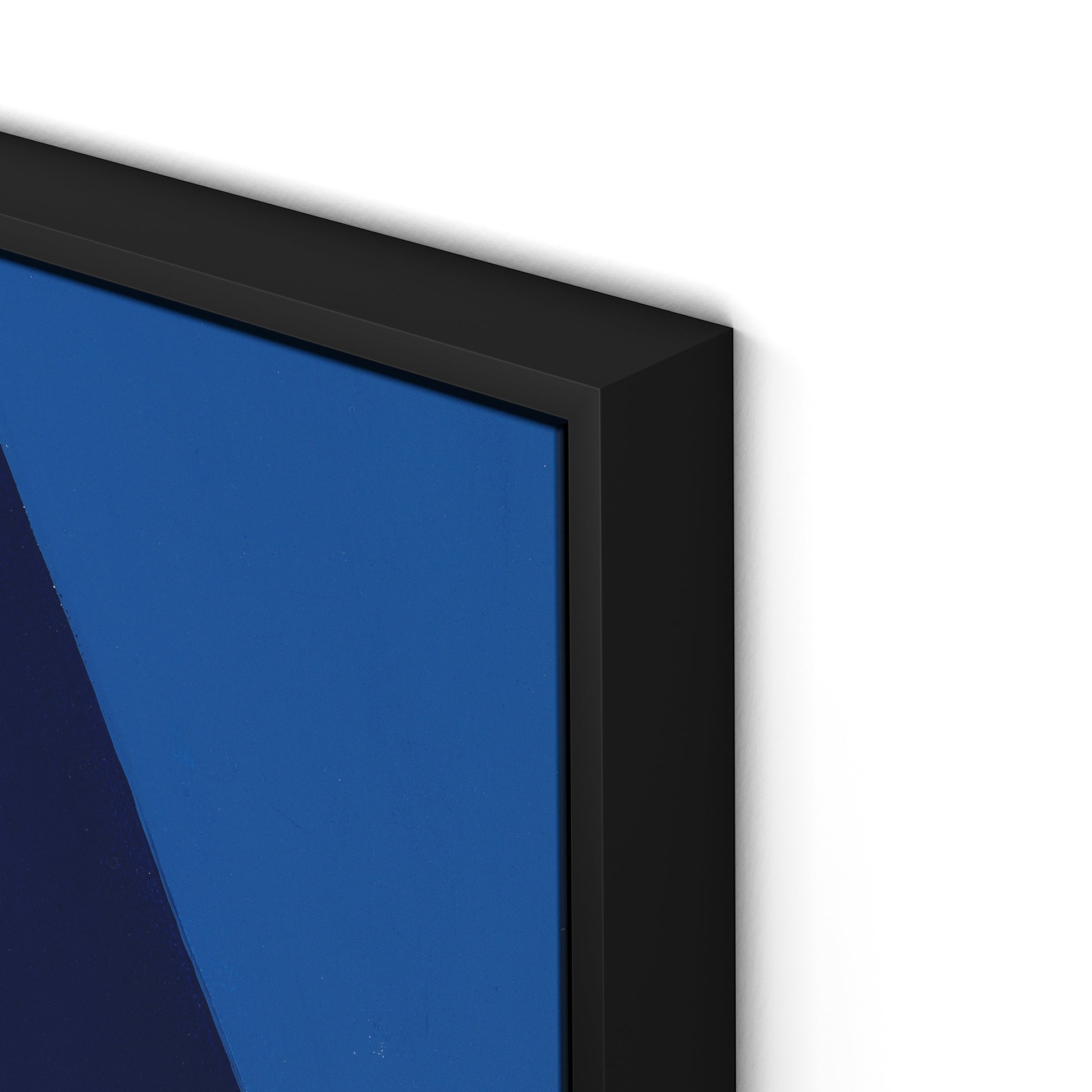 Blue No. 6 Canvas Floater Framed / 24 x 32 in / Black