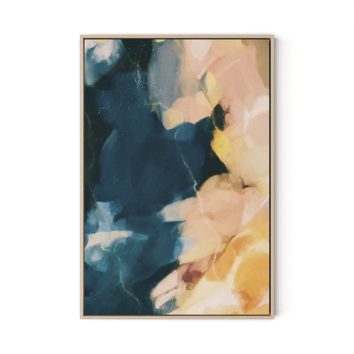 Merielle Canvas Floater Framed / 22 x 32 in / Natural Maple