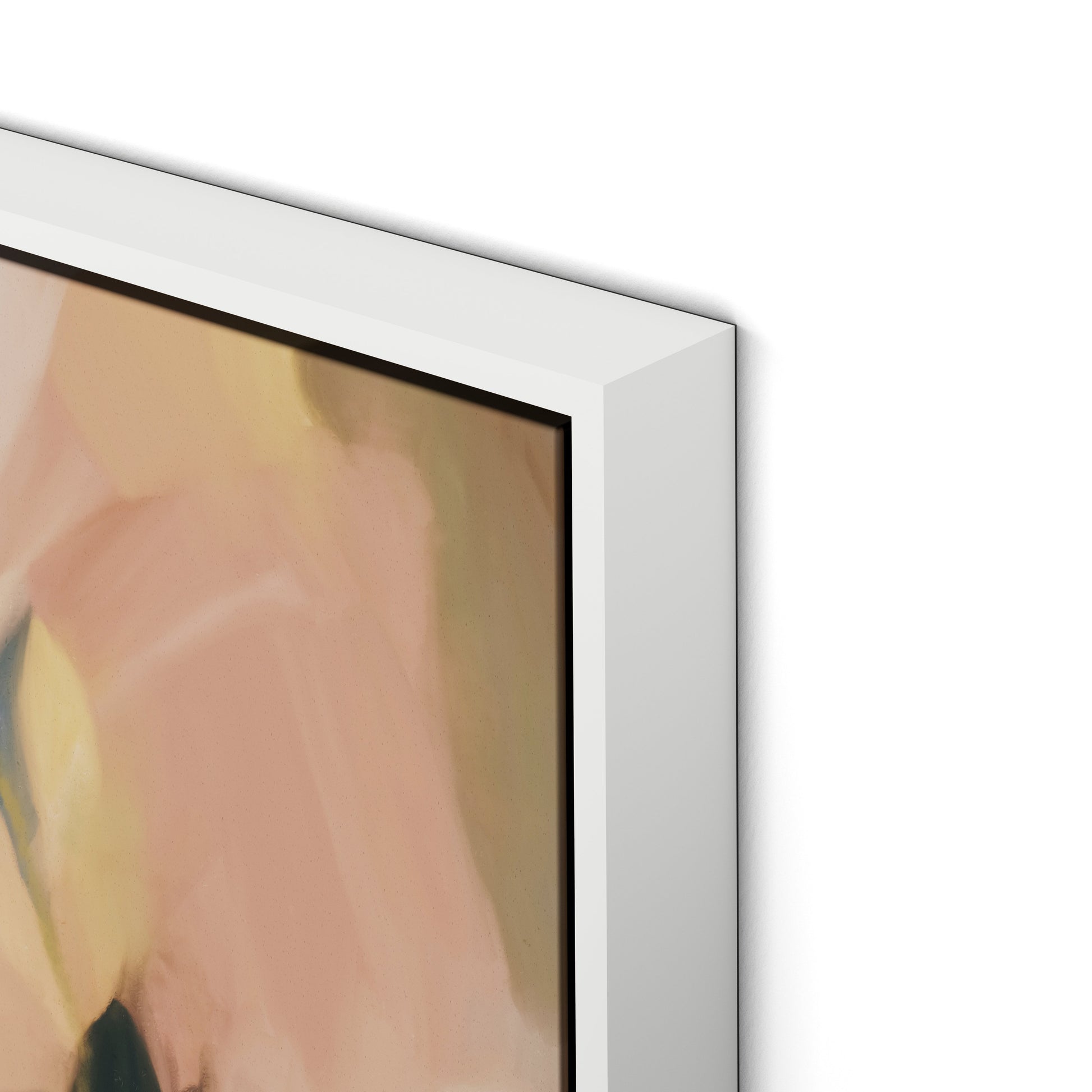 Merielle Canvas Floater Framed / 22 x 32 in / White