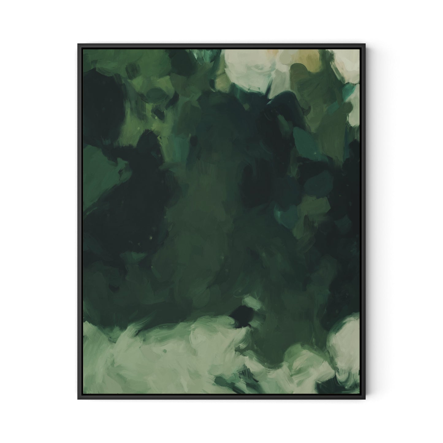 Beneath the Sea Canvas Floater Framed / 26 x 32 in / Black