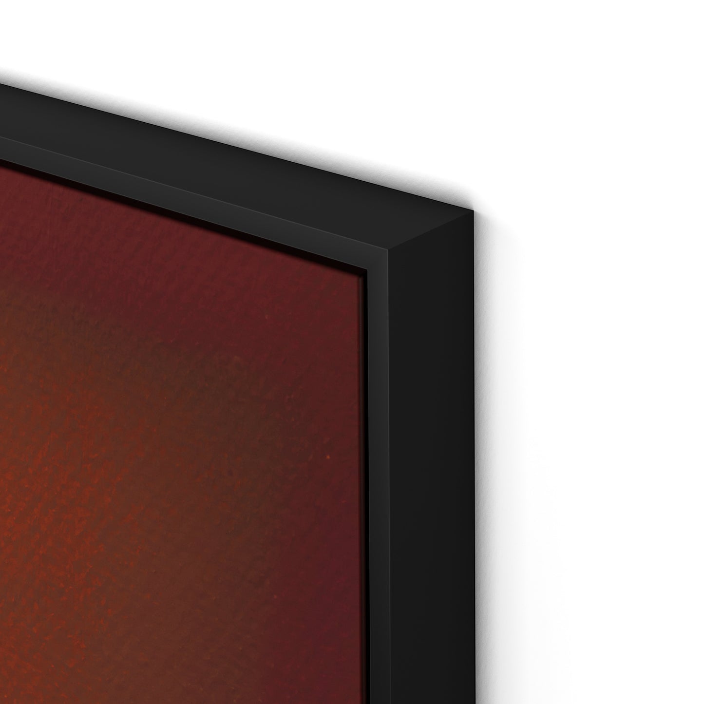 Composition Burgundy Canvas Floater Framed / 24 x 32 in / Black