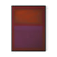 Composition Burgundy Canvas Floater Framed / 24 x 32 in / Black