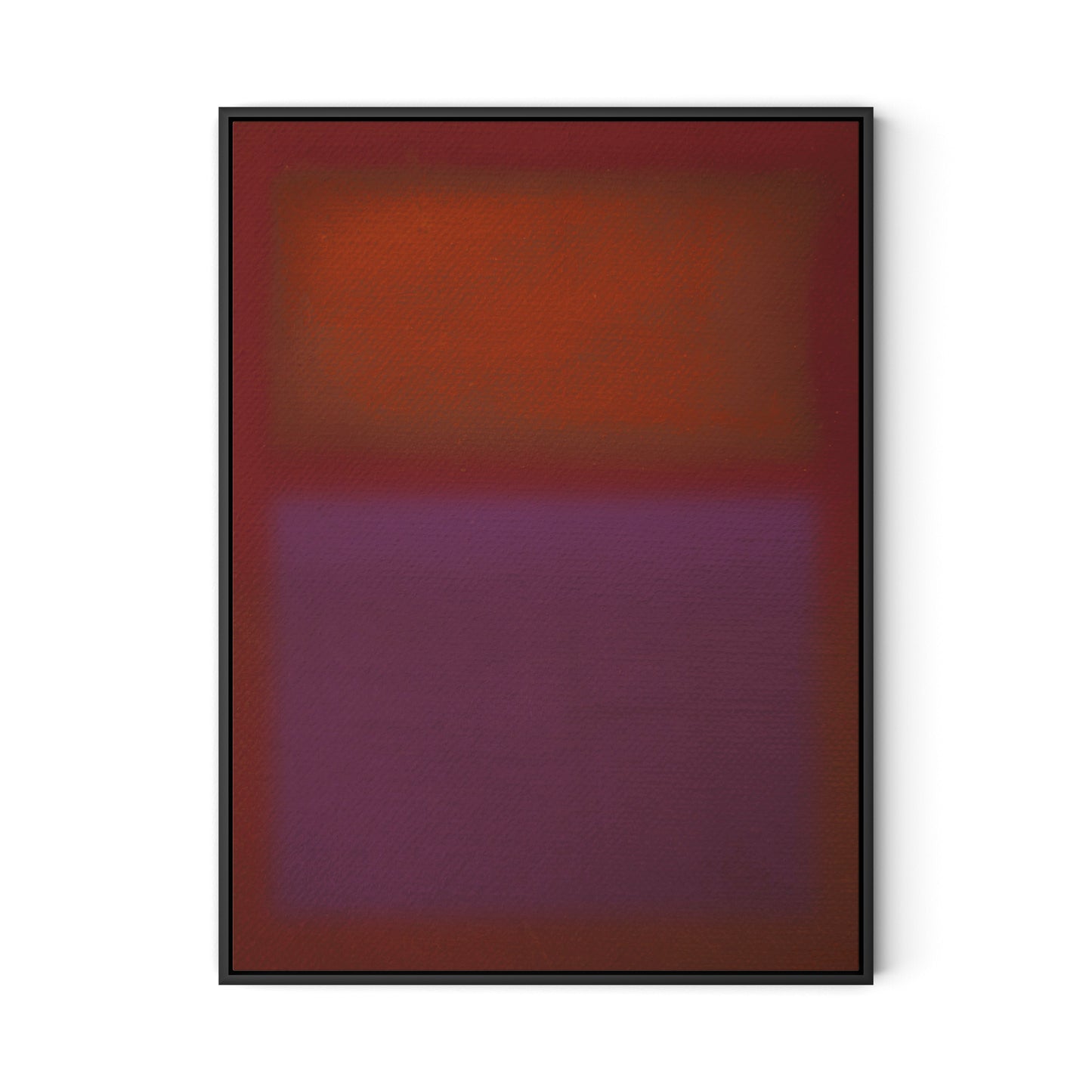 Composition Burgundy Canvas Floater Framed / 24 x 32 in / Black