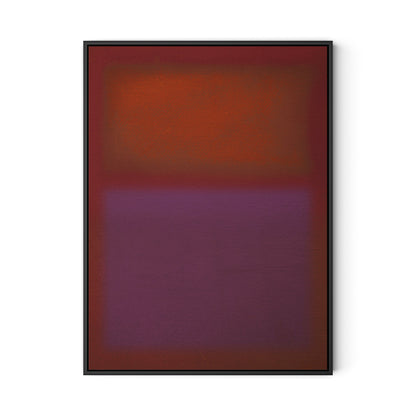 Composition Burgundy Canvas Floater Framed / 24 x 32 in / Black