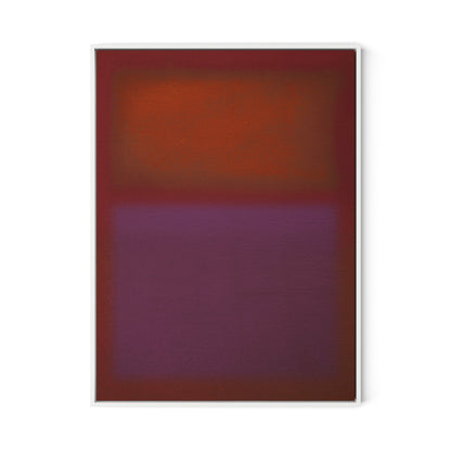Composition Burgundy Canvas Floater Framed / 24 x 32 in / White