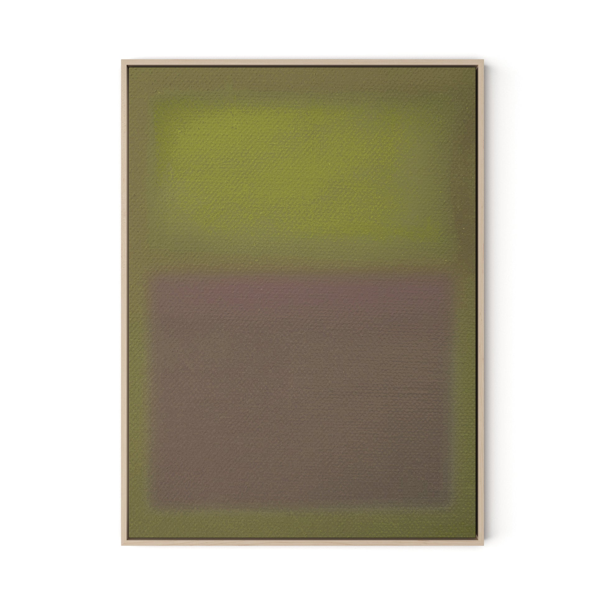 Composition Verdant Canvas Floater Framed / 24 x 32 in / Natural Maple