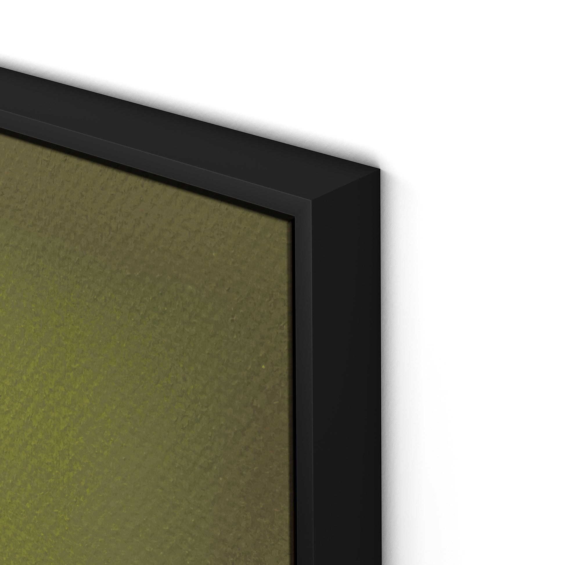 Composition Verdant Canvas Floater Framed / 24 x 32 in / Black