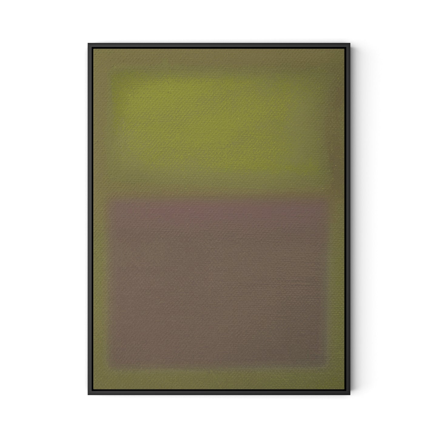 Composition Verdant Canvas Floater Framed / 24 x 32 in / Black
