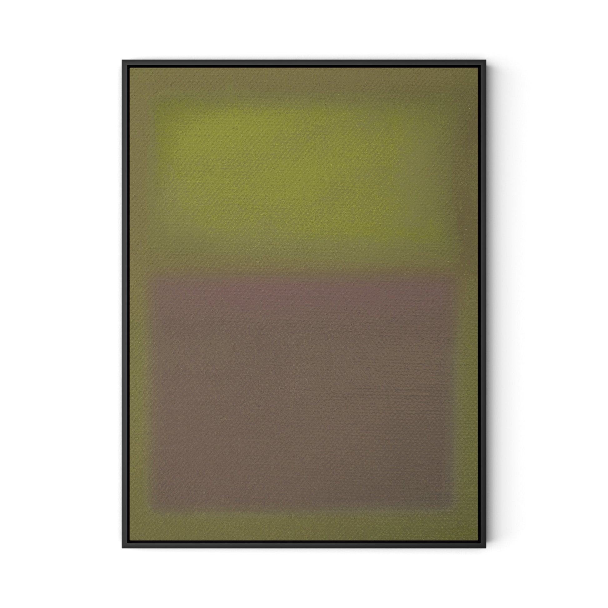 Composition Verdant Canvas Floater Framed / 24 x 32 in / Black