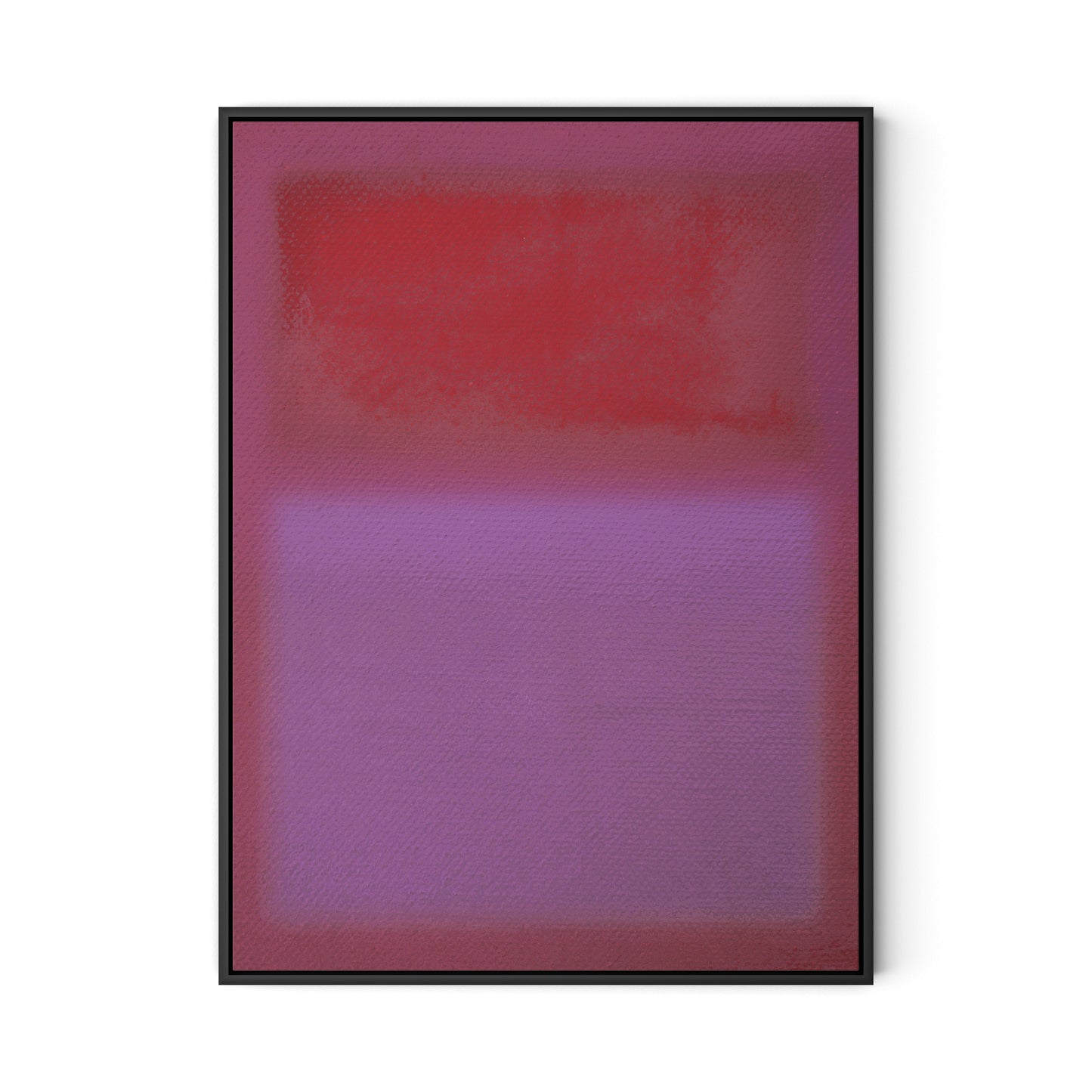 Composition Violet Canvas Floater Framed / 24 x 32 in / Black