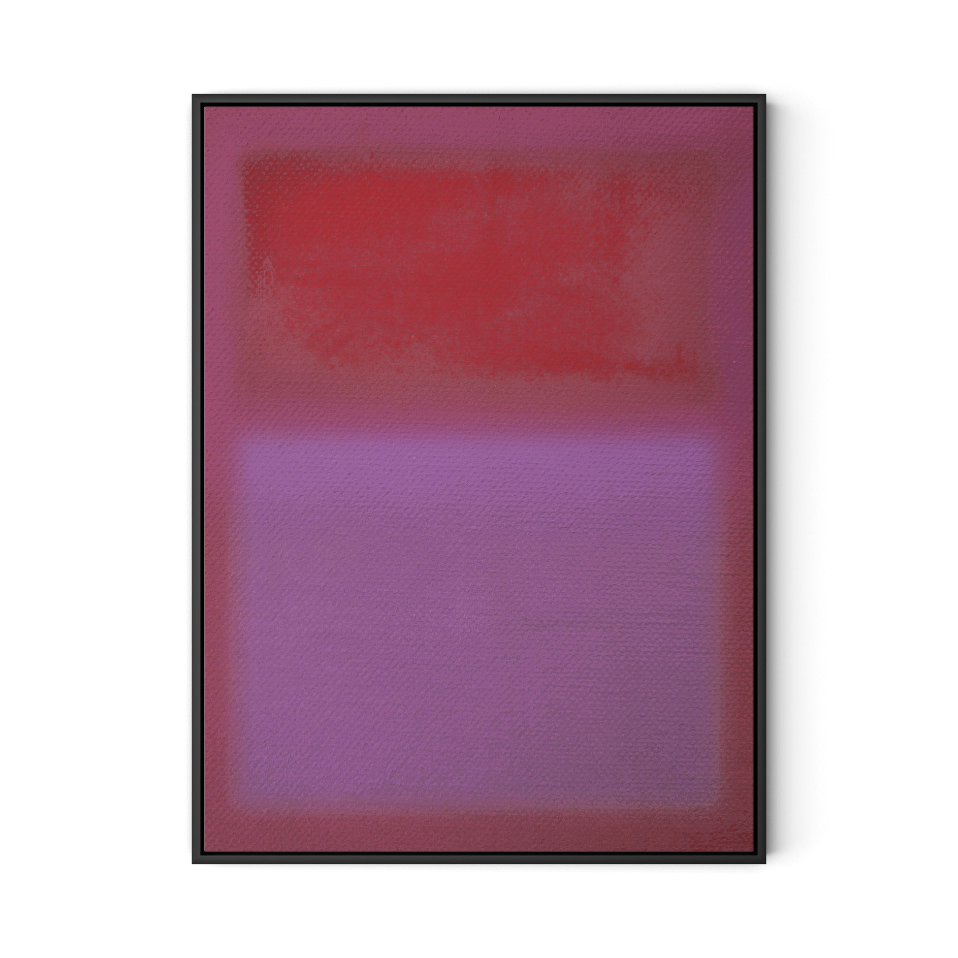 Composition Violet Canvas Floater Framed / 24 x 32 in / Black