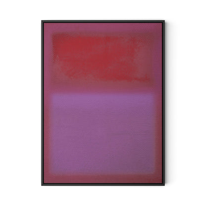 Composition Violet Canvas Floater Framed / 24 x 32 in / Black