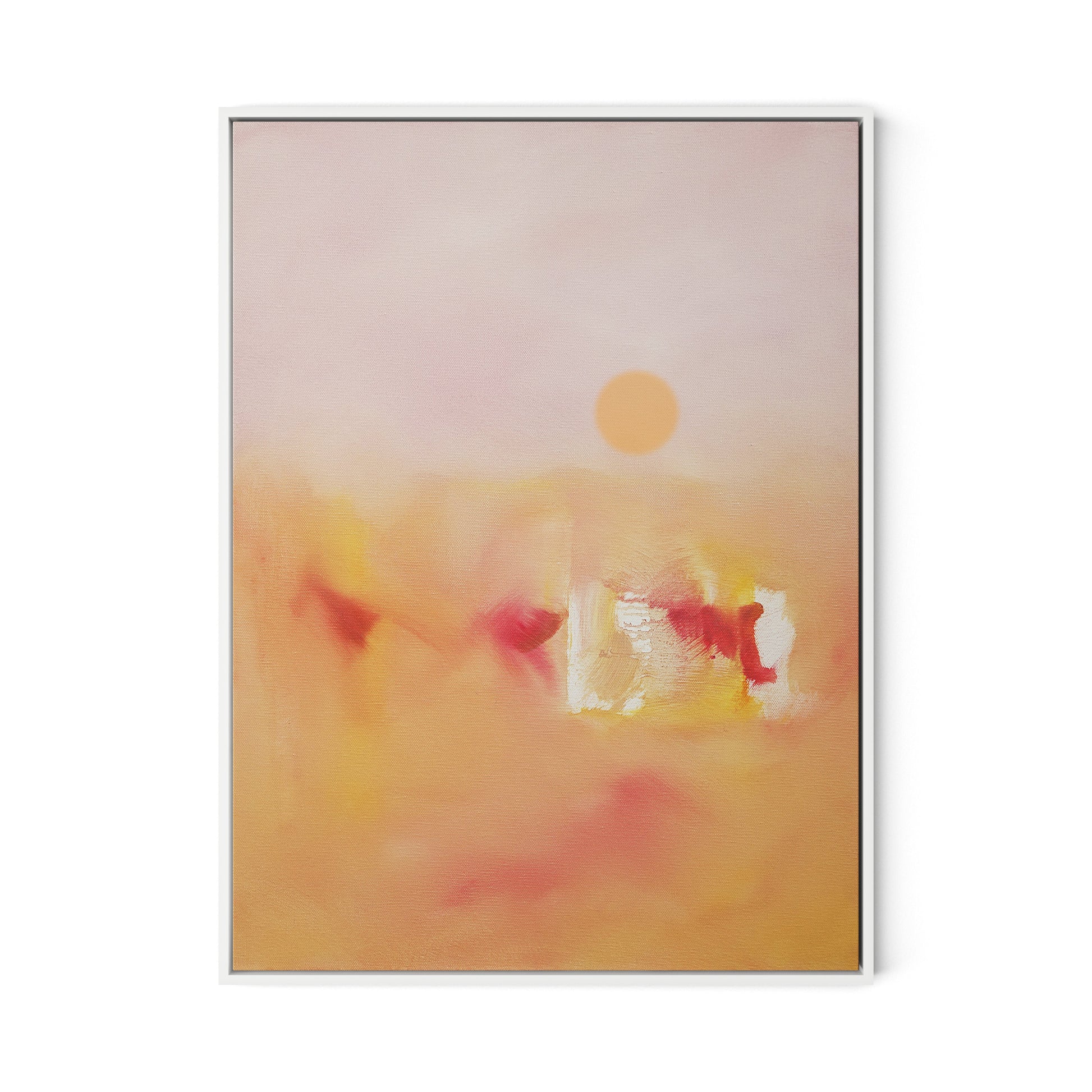 Serengeti Release Canvas Floater Framed / 24 x 32 in / White