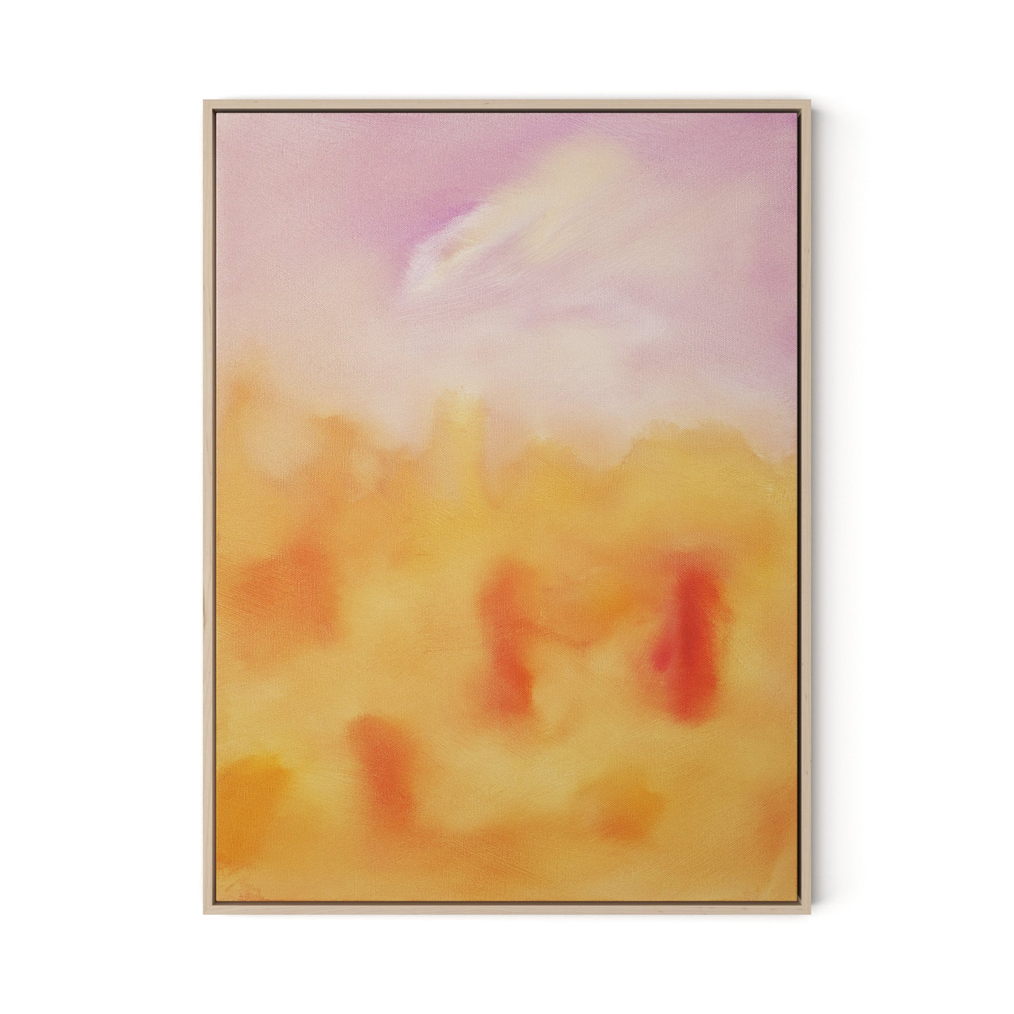 Marakech Figures IV Canvas Floater Framed / 24 x 32 in / Natural Maple