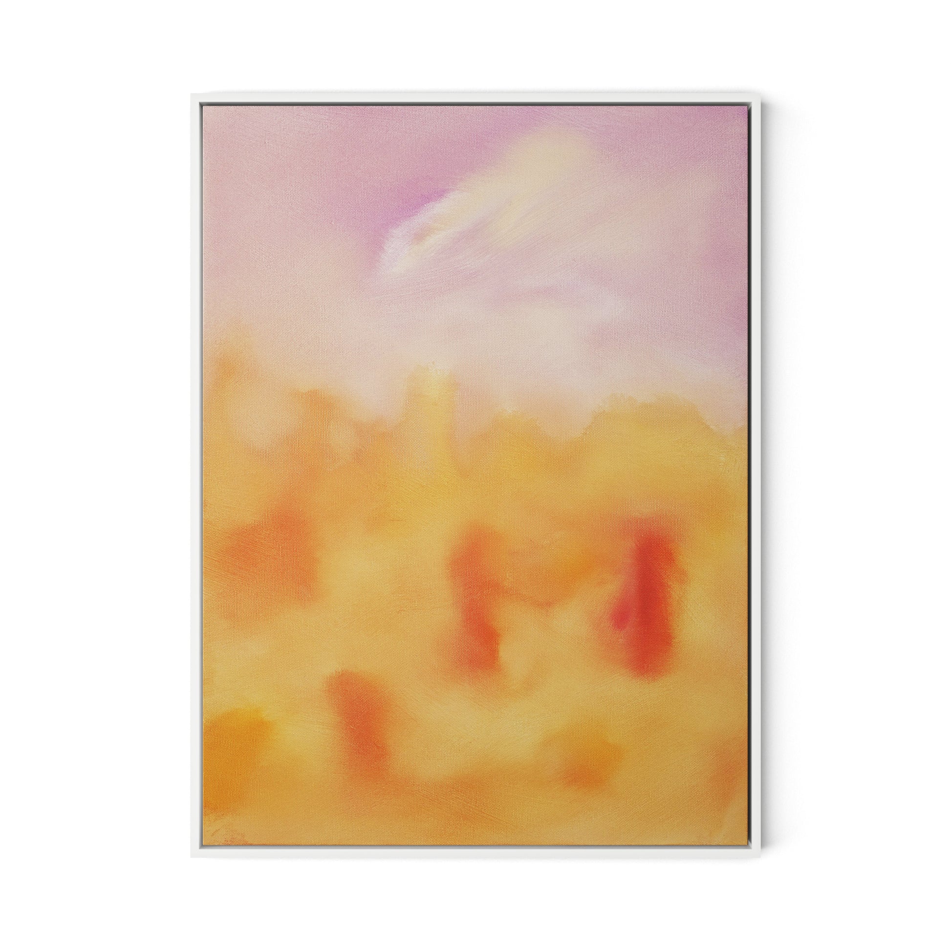 Marakech Figures IV Canvas Floater Framed / 24 x 32 in / White