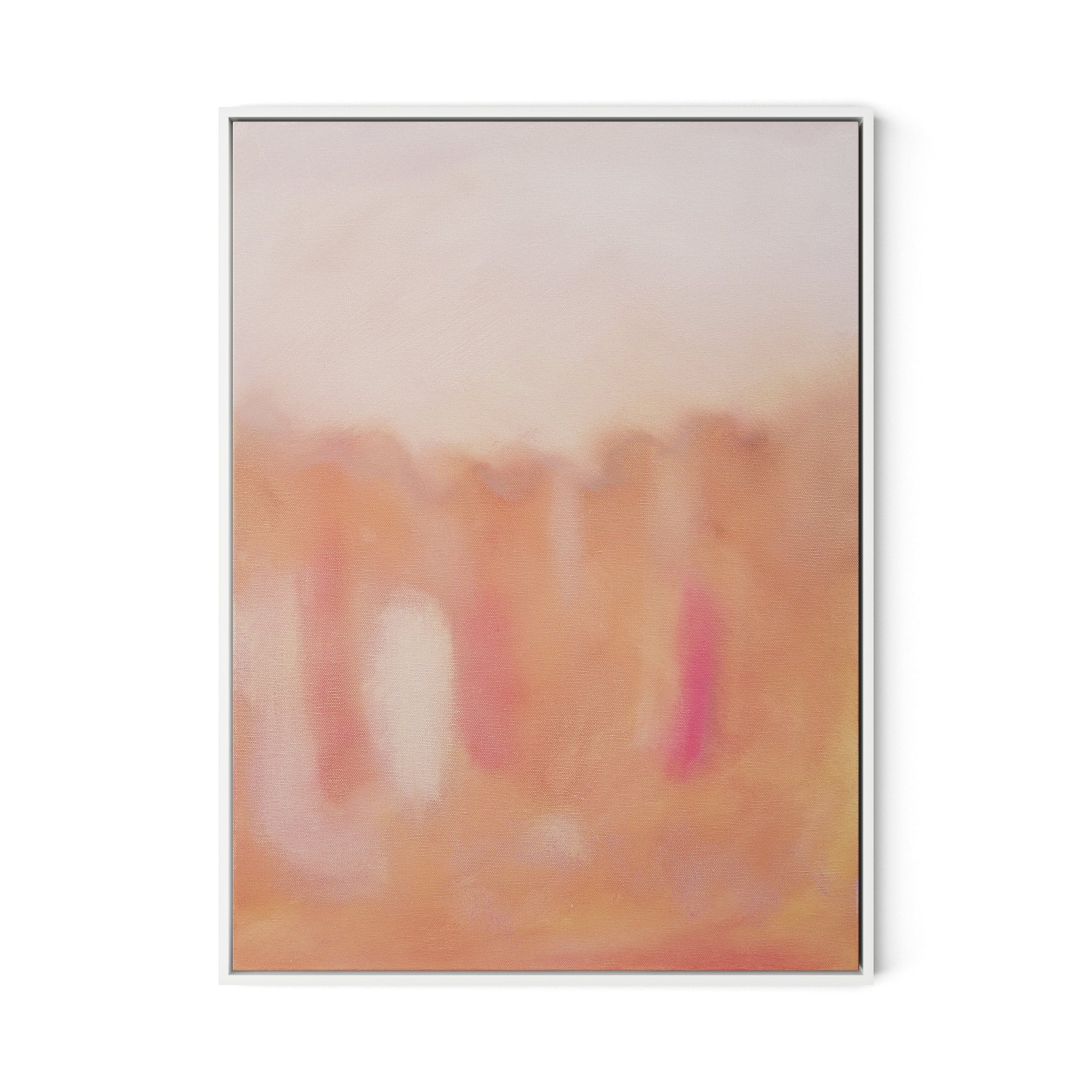 Marakech Canvas Floater Framed / 24 x 32 in / White