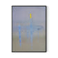 Lagoon Canvas Floater Framed / 24 x 32 in / Black