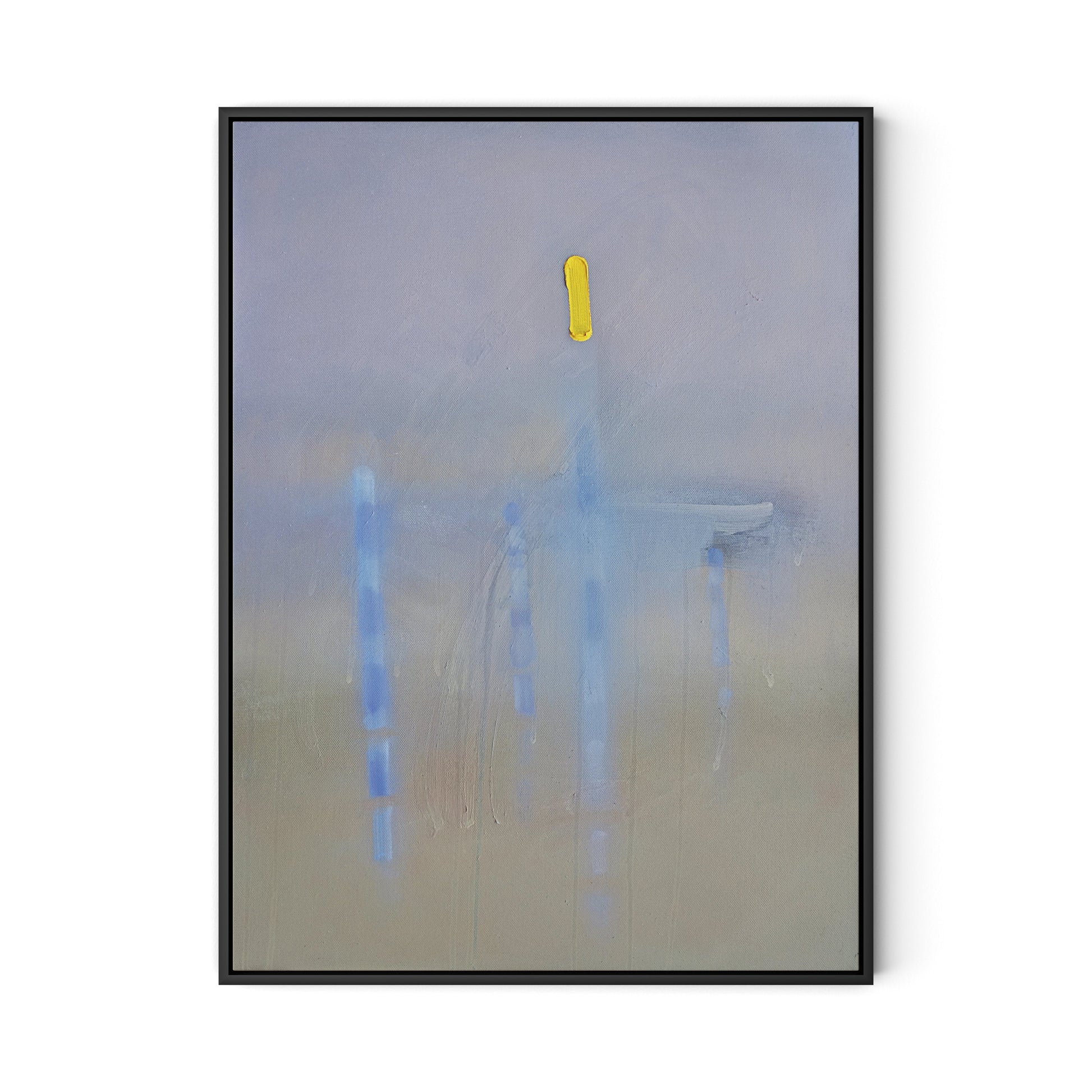 Lagoon Canvas Floater Framed / 24 x 32 in / Black