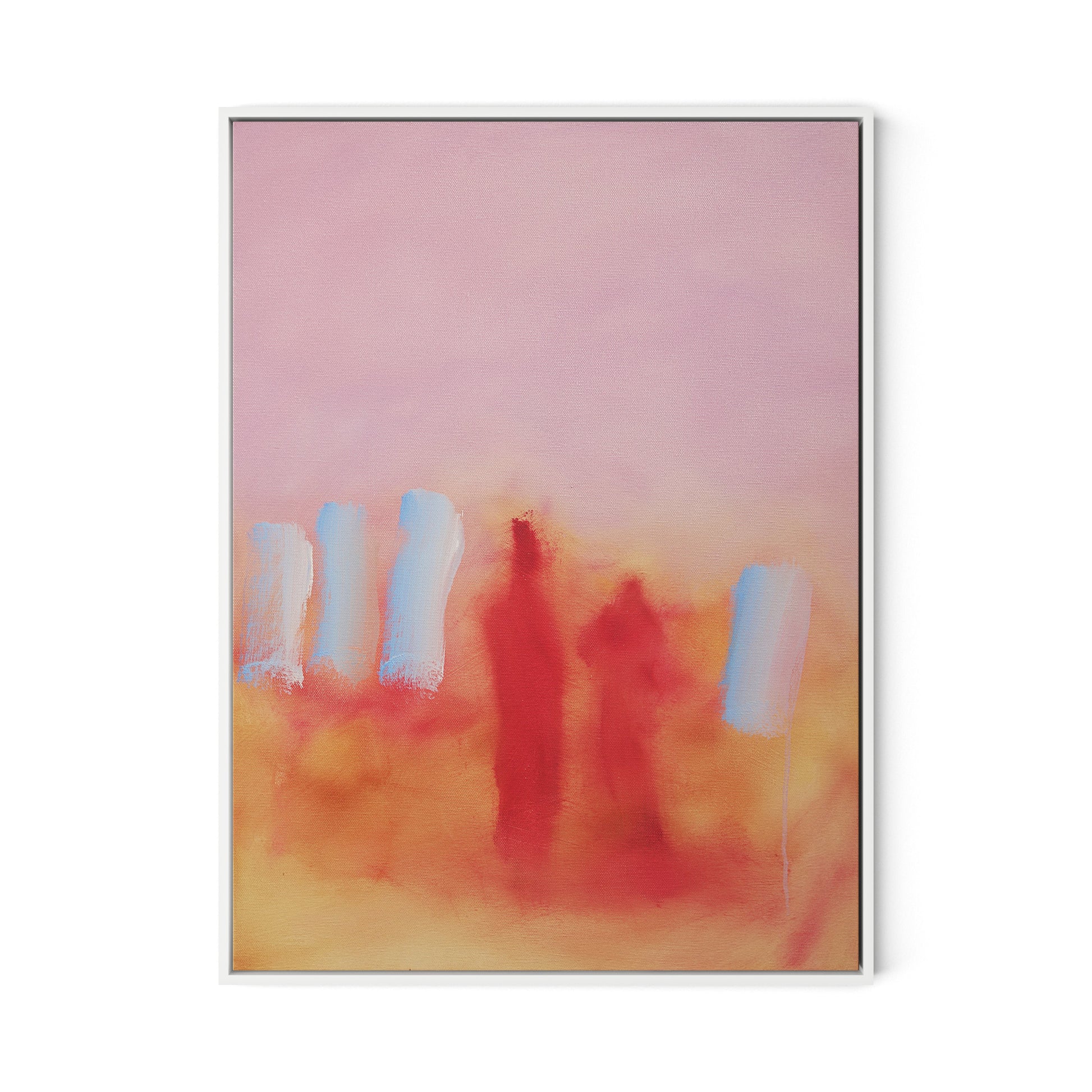 Wash Day Marakech Canvas Floater Framed / 24 x 32 in / White