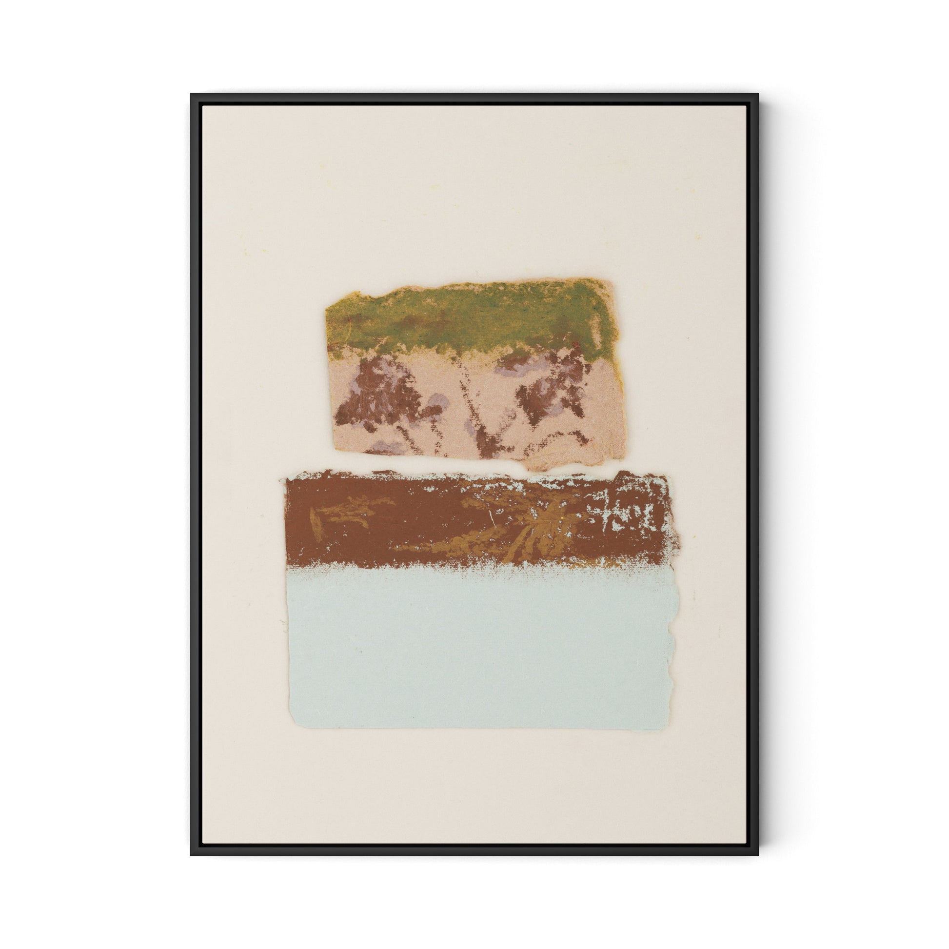 Pink Alpine Flax Canvas Floater Framed / 24 x 32 in / Black