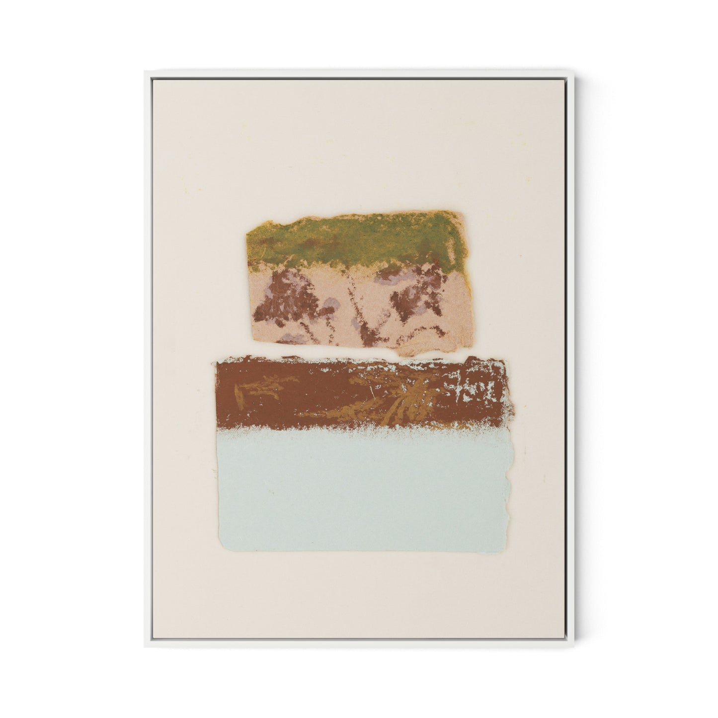 Pink Alpine Flax Canvas Floater Framed / 24 x 32 in / White