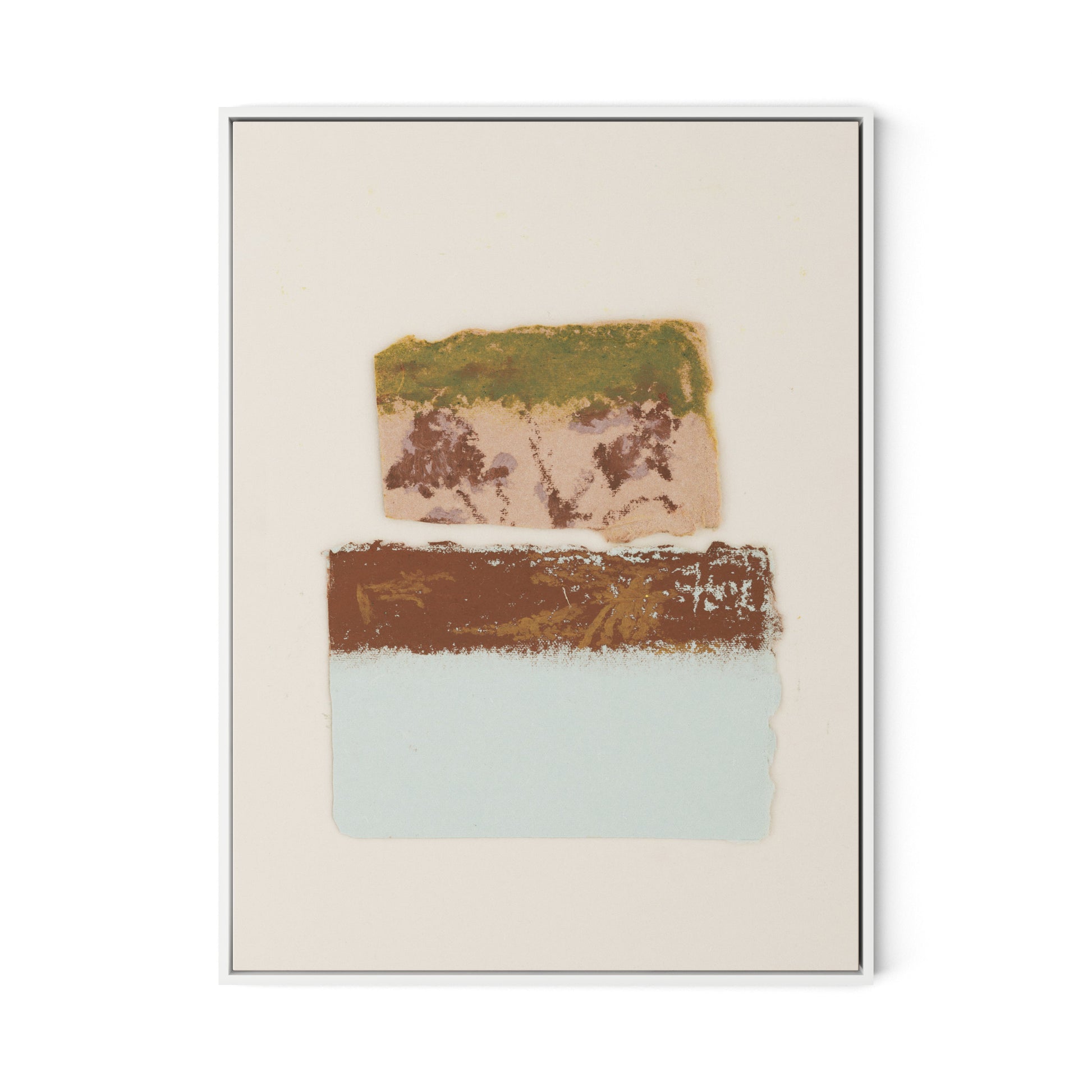 Pink Alpine Flax Canvas Floater Framed / 24 x 32 in / White