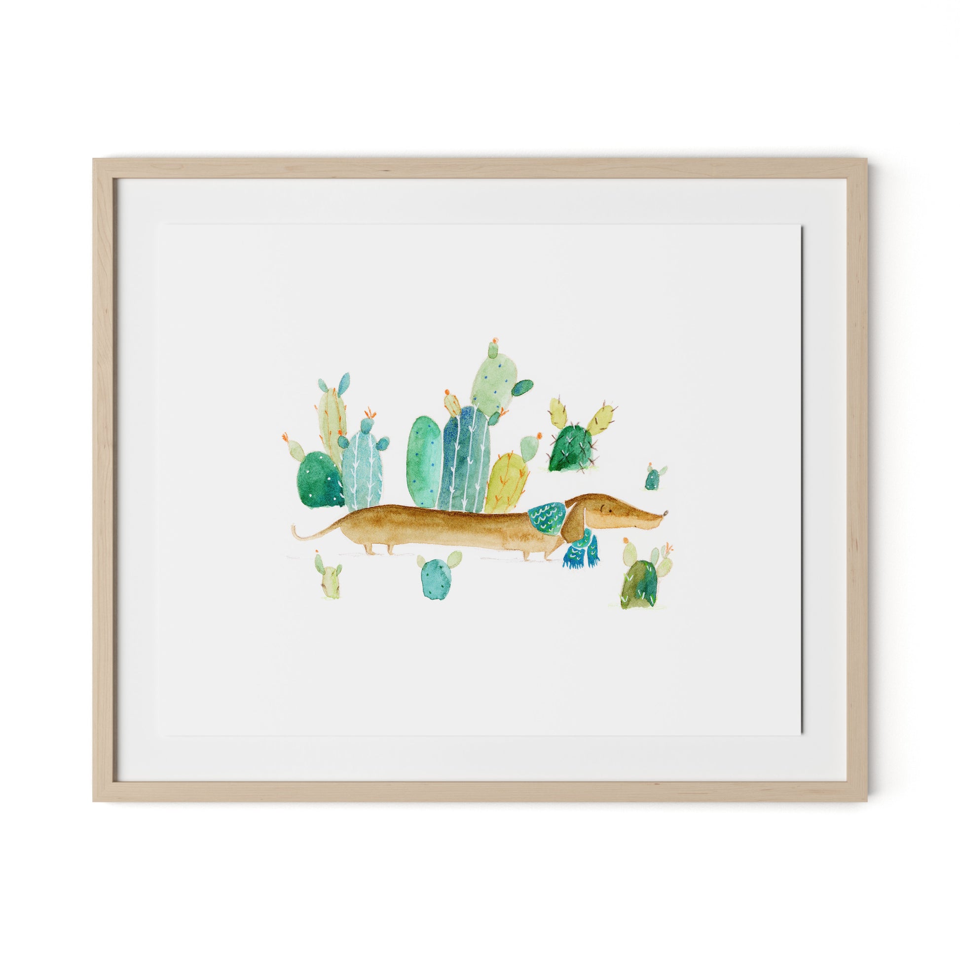 Dox Winter Framed Paper / 32 x 26.5 in / Natural Maple