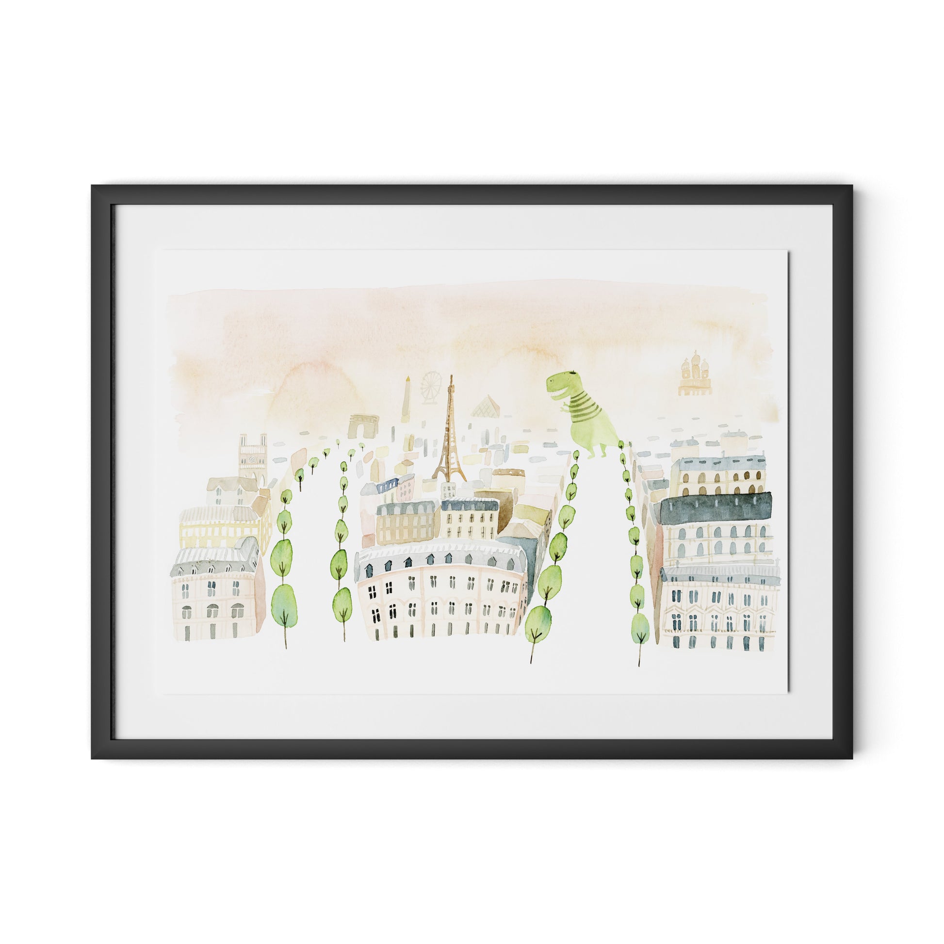 Trex Paris Framed Paper / 32 x 24 in / Black