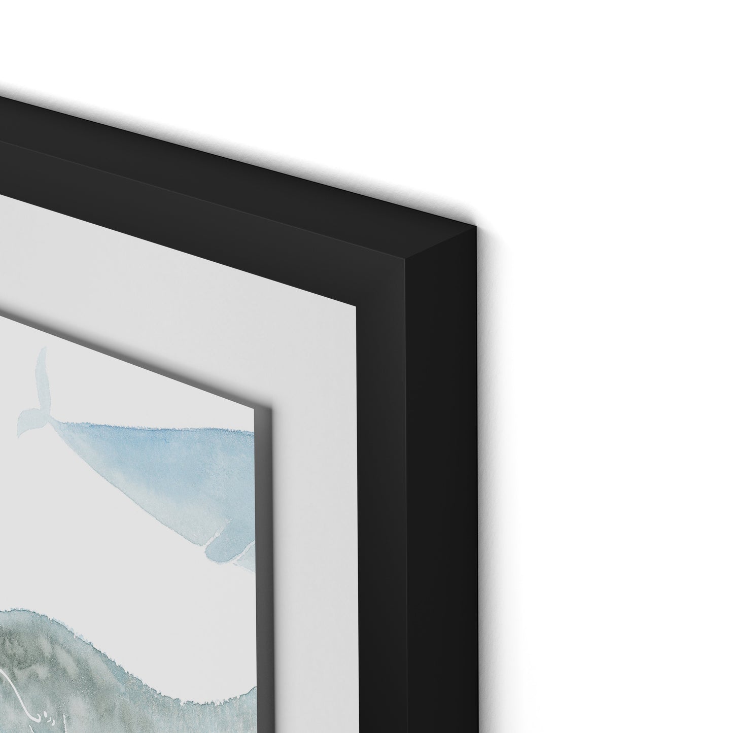 Whale Whale Framed Paper / 32 x 24 in / Black
