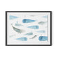 Whale Whale Framed Paper / 32 x 24 in / Black