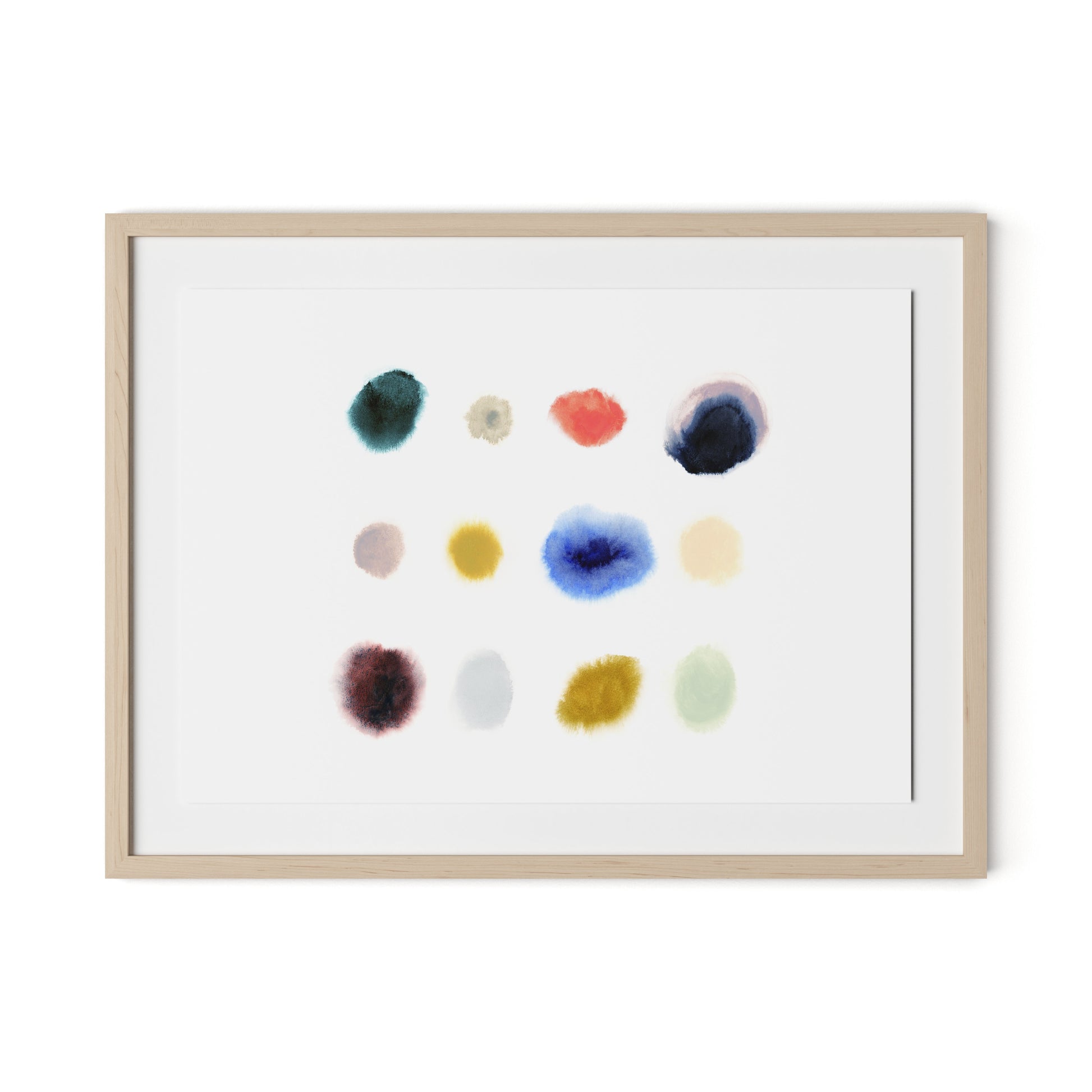 Crystal Framed Paper / 32 x 24 in / Natural Maple