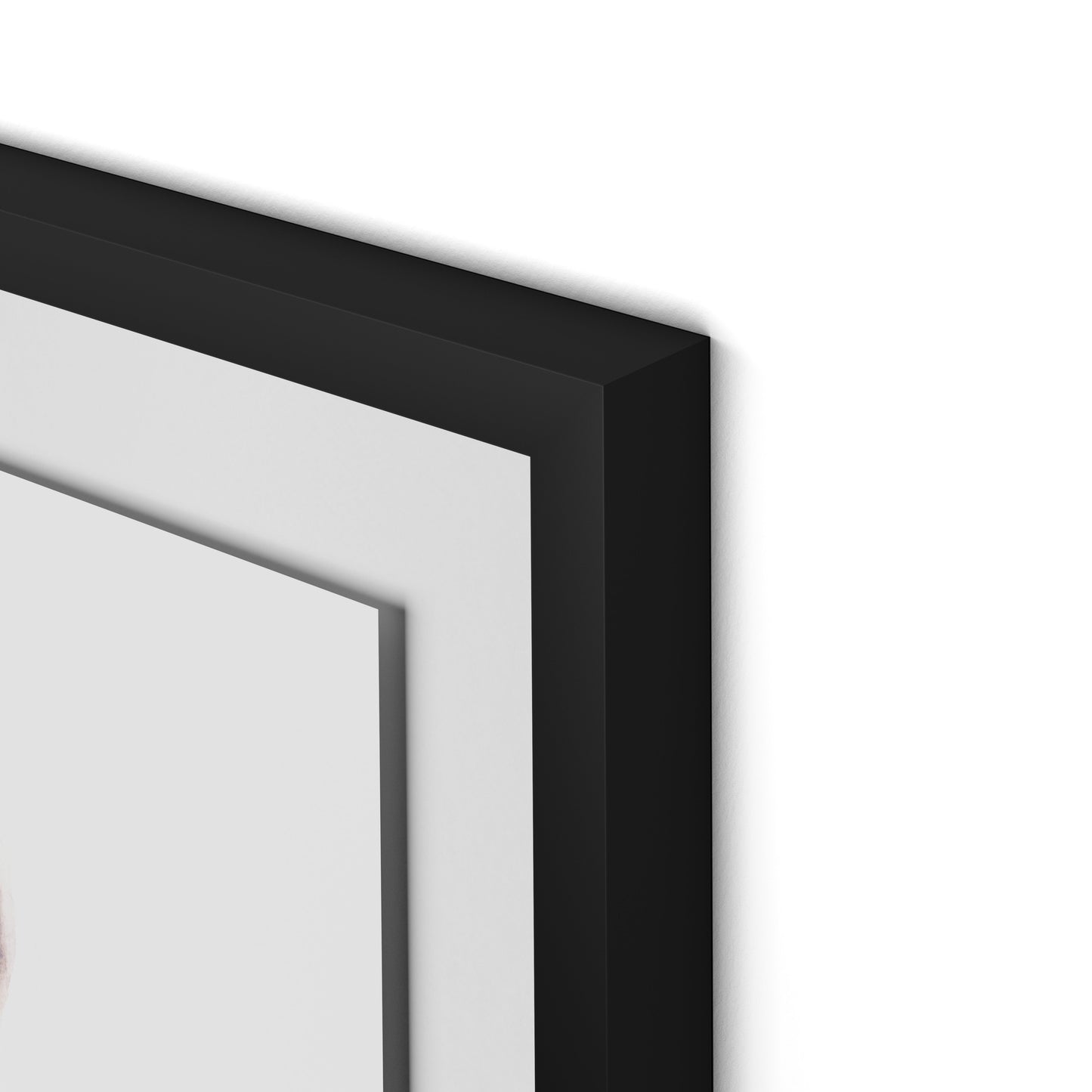 Crystal Framed Paper / 32 x 24 in / Black
