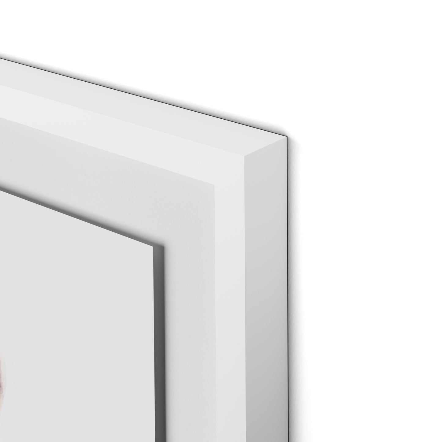 Crystal Framed Paper / 32 x 24 in / White