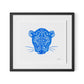 Jaguar Mask Framed Paper / 24 x 22 in / Black