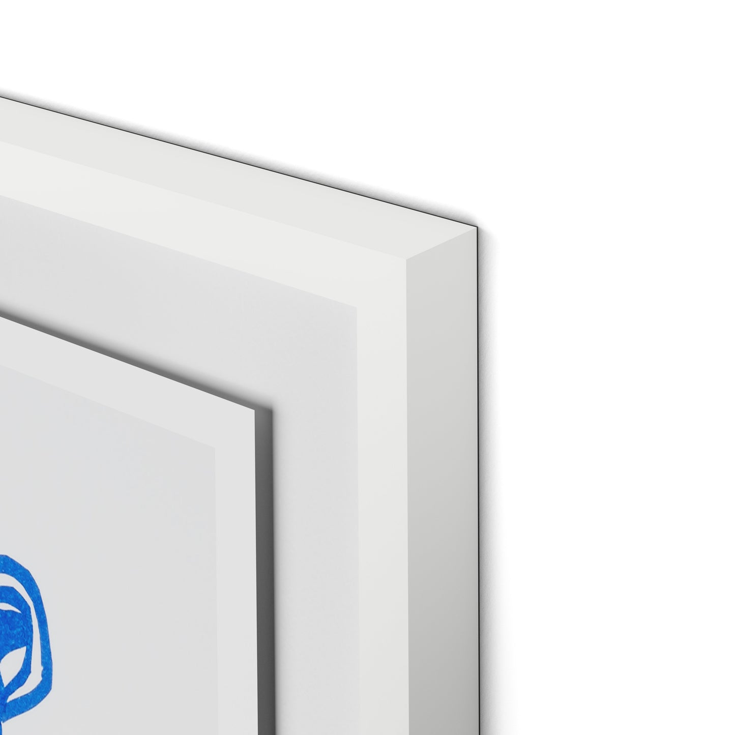 Jaguar Mask Framed Paper / 24 x 22 in / White