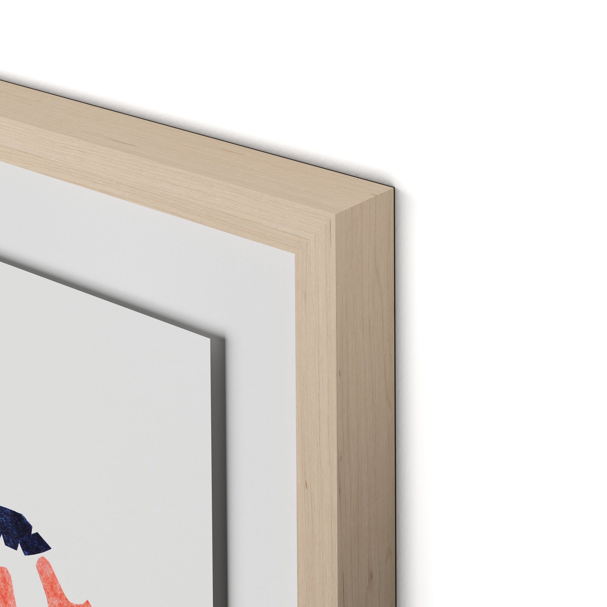 Monkeys in Vines Framed Paper / 32 x 24 in / Natural Maple