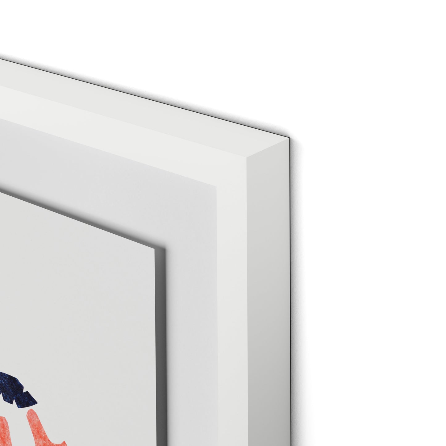 Monkeys in Vines Framed Paper / 32 x 24 in / White